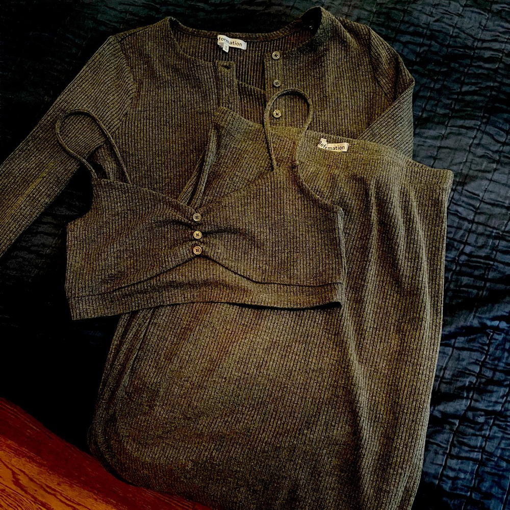 Reformation 3 Pc. Niko Set in Gray